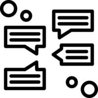 Group chat Line Icon vector