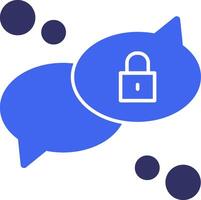 Private chat Solid Two Color Icon vector