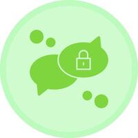 Private chat Multicolor Circle Icon vector