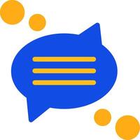 Group conversation Flat Two Color Icon vector