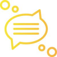 Group conversation Linear Gradient Icon vector