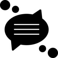 Group conversation Glyph Icon vector