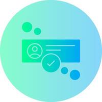 Online status Gradient Circle Icon vector