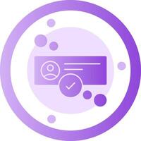 Online status Glyph Gradient Icon vector