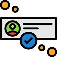 OnLine Filled status Line Filled Icon vector