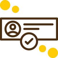 Online status Yellow Lieanr Circle Icon vector