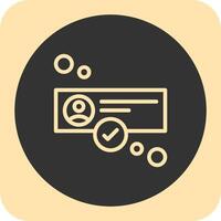 Online status Linear Round Icon vector