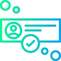 Online status Linear Gradient Icon vector