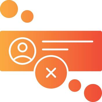 Offline status Solid Multi Gradient Icon vector