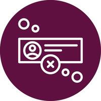 Offline status Outline Circle Icon vector