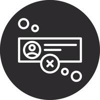 Offline status Inverted Icon vector