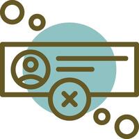 Offline status Linear Circle Icon vector