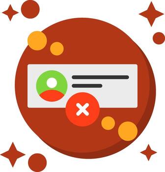 Offline status Tailed Color Icon vector