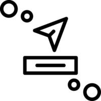 Send button Line Icon vector