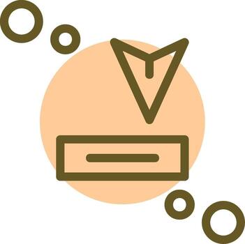 Receive button Linear Circle Icon vector