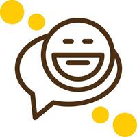 EmotLine Yellow Lieanr Circle IconYellow Lieanr Circle Icon vector