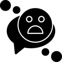 emoji glifo icono vector