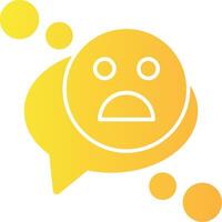 Emoji Solid Multi Gradient Icon vector