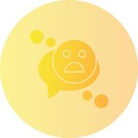 Emoji Gradient Circle Icon vector
