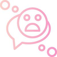 Emoji Linear Gradient Icon vector