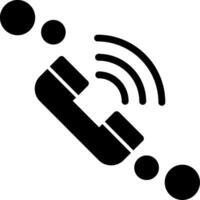 Audio call Glyph Icon vector