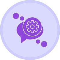 Chat settings Multicolor Circle Icon vector