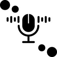 Speech recognition Glyph Icon vector