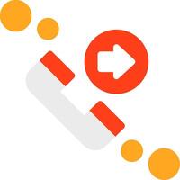 Call forwarding Flat Icon vector