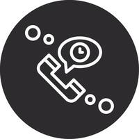 Call waiting Inverted Icon vector