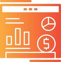 Website Solid Multi Gradient Icon vector