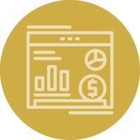 Website Line Multi color Icon vector