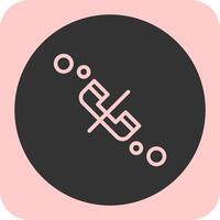 Call ended Linear Round Icon vector