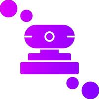 cámara web sólido multi degradado icono vector