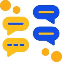 Chatroom Flat Two Color Icon vector