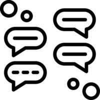 Chatroom Line Icon vector