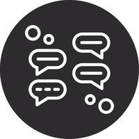 Chatroom Inverted Icon vector