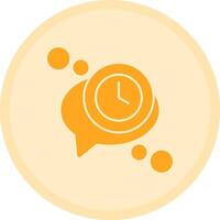 Conversation history Multicolor Circle Icon vector