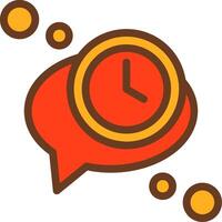 Conversation history Filled Shadow Circle Icon vector