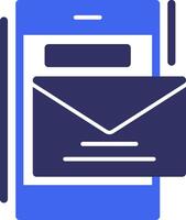 Email Solid Two Color Icon vector