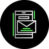 Email Dual Gradient Circle Icon vector