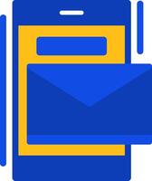 Email Flat Two Color Icon vector