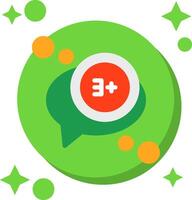 Unread messages Tailed Color Icon vector
