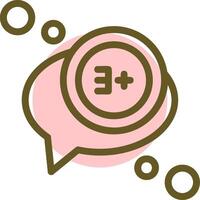 Unread messages Linear Circle Icon vector