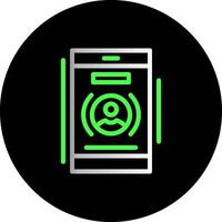 Phone call Dual Gradient Circle Icon vector