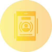 Phone call Gradient Circle Icon vector