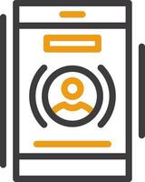 Phone call Line Two Color Icon vector
