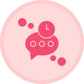 Typing timeout Multicolor Circle Icon vector