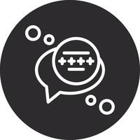 Message security Inverted Icon vector