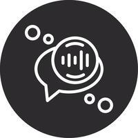 Voice recognition Inverted Icon vector