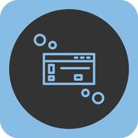 Dialog box warning Linear Round Icon vector